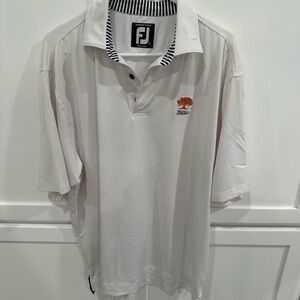 Large White Footjoy Golf Polo